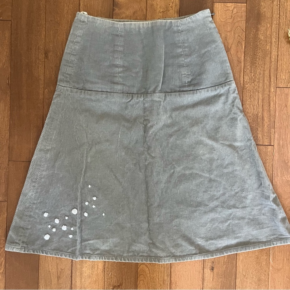 Vintage grey corduroy skirt